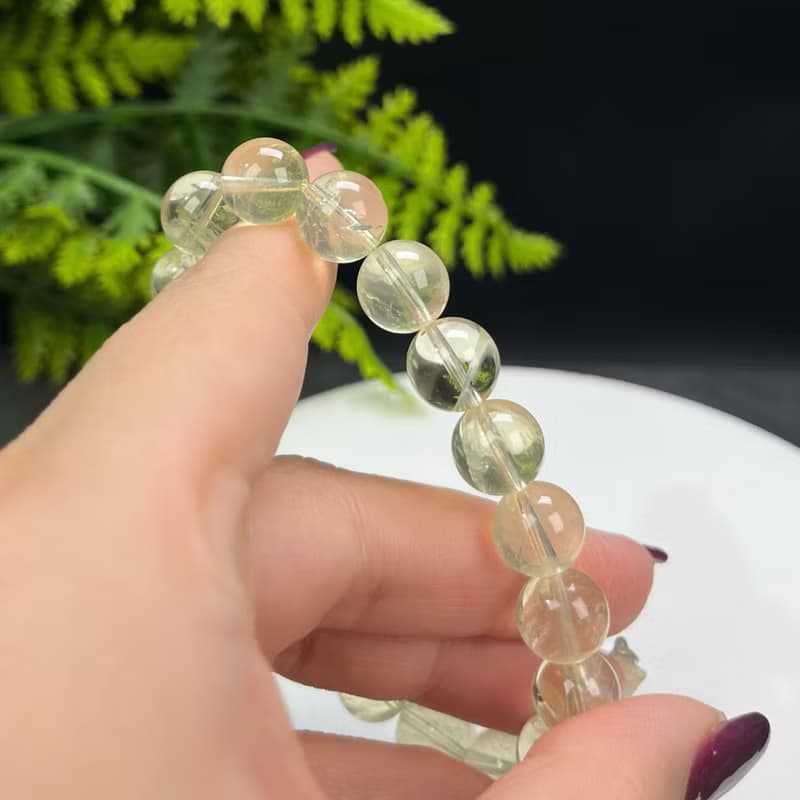 天然黃水晶手串男女招財轉運巴西檸檬黃色水晶珠子串珠手錬10.5mm