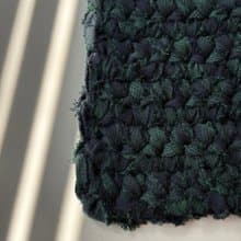 升級再造的織物紗線　 黑色手錶綠色L