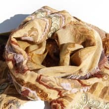 喀什米爾Cashmere/水煮羊毛披肩/針織圍巾/刺繡圍巾/羊絨披巾-花