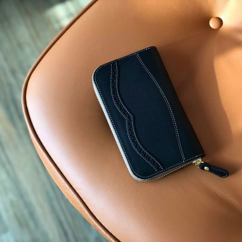 日本製【Takumicsタクミクス】拉鍊長夾 拉鍊長銀包 義大利植鞣革