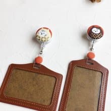 手作好禮 ALL PASS 達摩貓伸縮扣環 +卡套 悠遊卡證件套卡夾