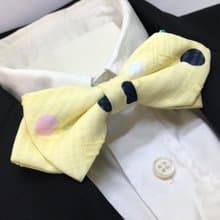 random dot bowtie yellow butterfly