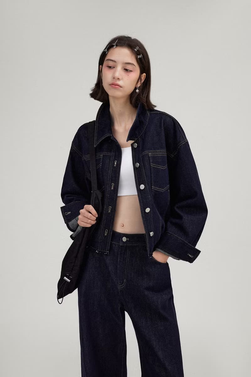 clean-fit 高密原牛仔夾克外套 背心牛仔褲套裝