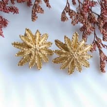 Vintage Jewelry 西洋古董飾品 AVON Star Flower 系列 夾式耳環