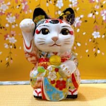 【藝韻陶華】日本清水燒招財貓 | 色繪 舞妓玄華