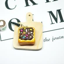 <巧克力厚片吐司>－耳機塞//防塵塞系列  #可愛# #仿真食物#