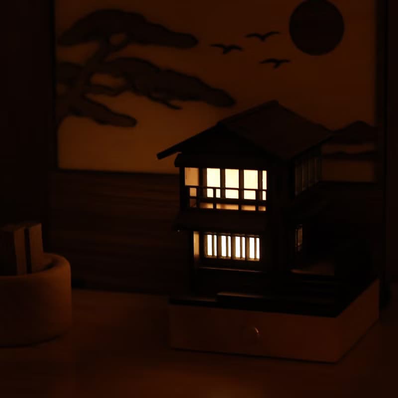 【海之京都-翼宿三/伊根舟屋】床頭燈/桌面擺件/USB/送小船