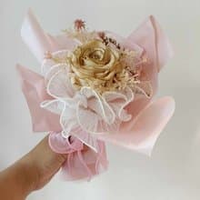 畢業花束禮物 香水瓶金莎愛心型永生玫瑰花束情人節生日告白求
