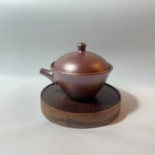 柴燒玫瑰金蓋杯  / 小平凡手作