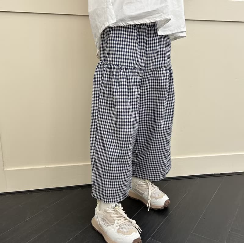純棉格子休閒褲 / 褲子 童裝