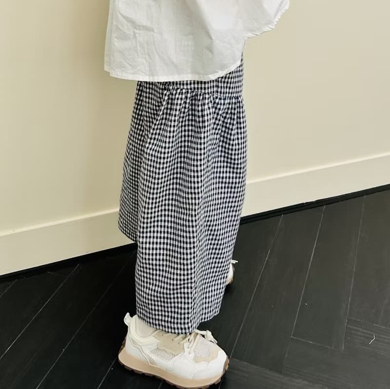 純棉格子休閒褲 / 褲子 童裝