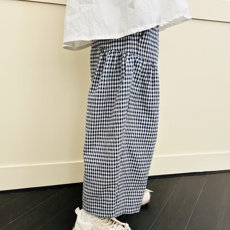 純棉格子休閒褲 / 褲子 童裝