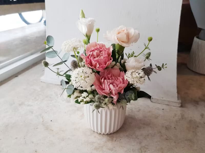 鮮花。Love媽咪。母親節康乃馨鮮花盆花
