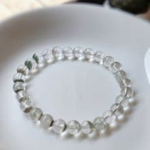 淨透綠幽靈 漸層排列 水晶手鍊