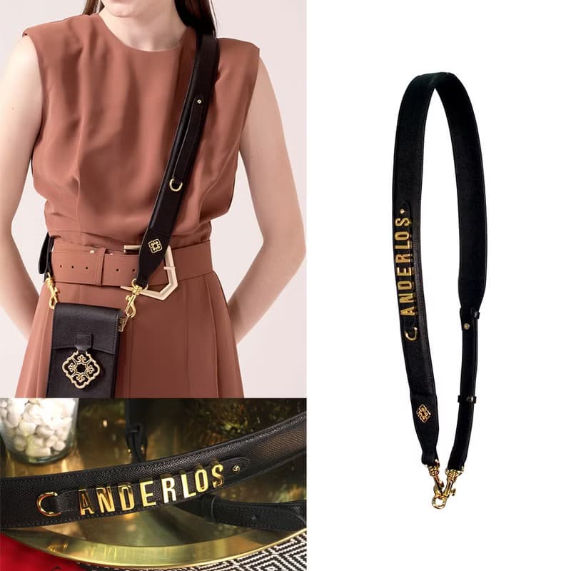 ANDERLOS 安德羅斯皮革背帶/包包背帶/黑色
