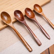 Islandoffer 島嶼製作 創意長柄木質攪拌餐具-木匙 木羹(一套4個)