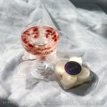 乾燥花蠟燭台 + 4 粒茶蠟 | 手工香氛燭台