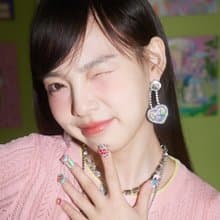 卡通小鹿 可愛鑲滿水鑽耳夾 耳釘 耳環