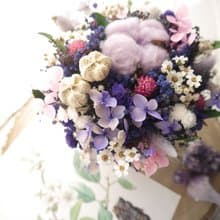 浪漫精靈 I .婚禮浪漫紫色系.生日.乾燥花.索拉花.永生花.不凋花