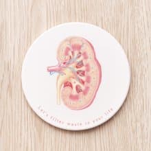 濾掉廢物 腎臟器官杯墊, 醫師 獸醫 實習醫師 畢業禮物