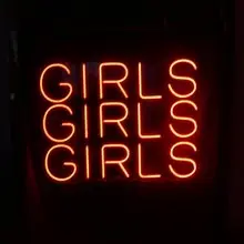 GIRLS GIRLS GIRLS霓虹燈LED發光字Neon Sign禮物手作設計燈