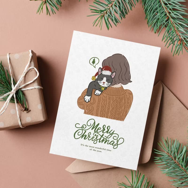 【Xmas - Me & My Santa】| 明信片 聖誕卡