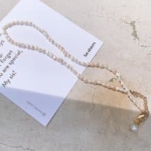 (4mm橢圓)天然不規則淡水珍珠鎖骨項鍊 Dear Darling Pearls Neck