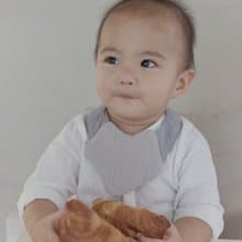 Cocuu Bib 純色圍兜 -冷調灰