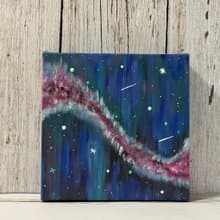 宇宙#7 壓克力畫 療癒生活 15x15 居家裝飾 藝術作品 手繪