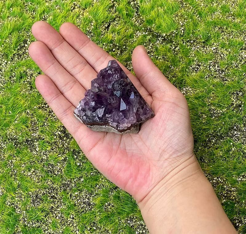 招財開運-原皮原礦幾何紫晶簇 紫水晶 旺財運 消磁淨化 快速出貨