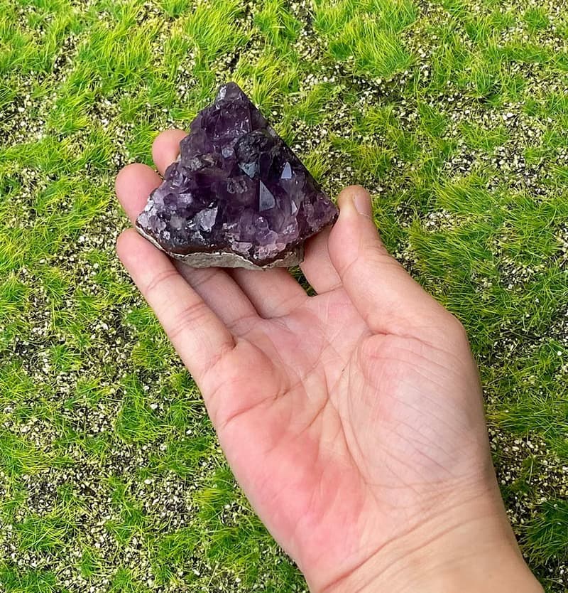 招財開運-原皮原礦幾何紫晶簇 紫水晶 旺財運 消磁淨化 快速出貨