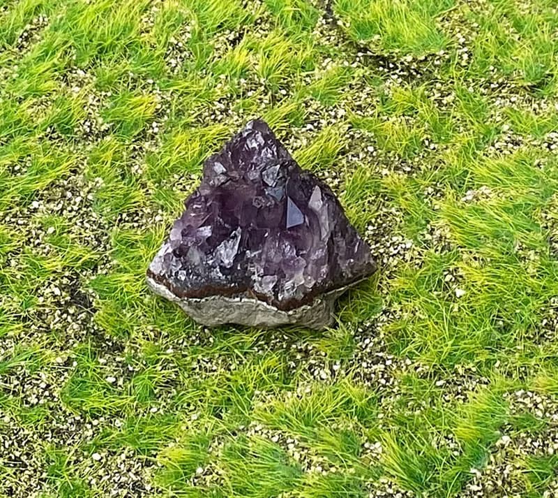 招財開運-原皮原礦幾何紫晶簇 紫水晶 旺財運 消磁淨化 快速出貨