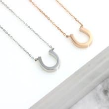 幸運馬蹄項鍊  醫療鋼