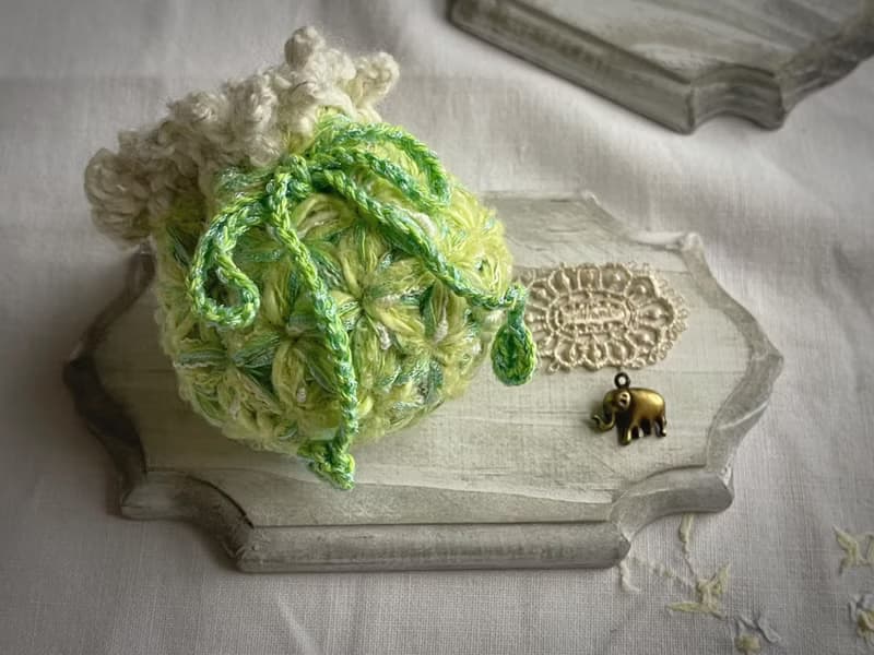 Knitting 生命之花束口袋 - 睡蓮池