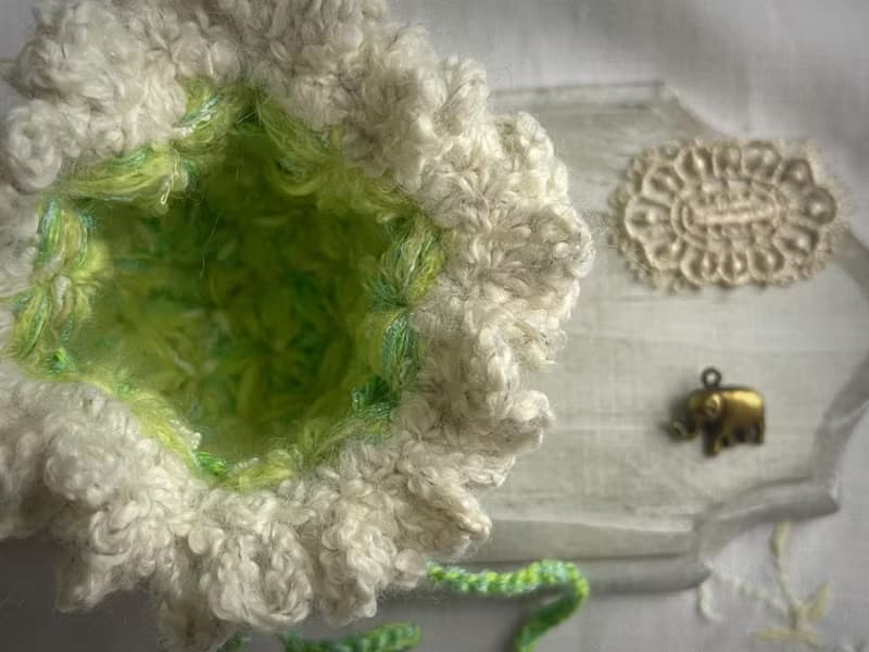 Knitting 生命之花束口袋 - 睡蓮池