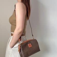 中古正品 Celine Macadam 凱旋門老花雲朵包 腋下包 斜背包 復古