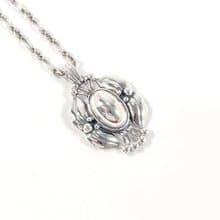 【日本直送 中古美品】ジョージジェンセン Georg Jensen ネックレス イヤーペンダント 2000 ヘリテージ コレクション シルバー925