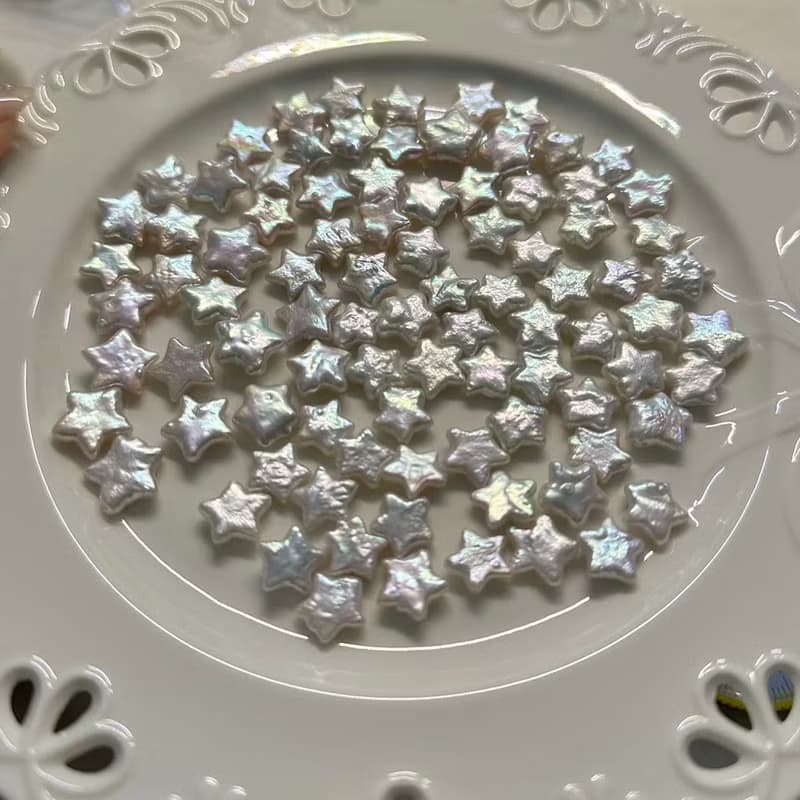 YuanPearl天然巴洛剋星星珍珠純銀可拆卸萬能扣吊墜掛手鍊項鍊