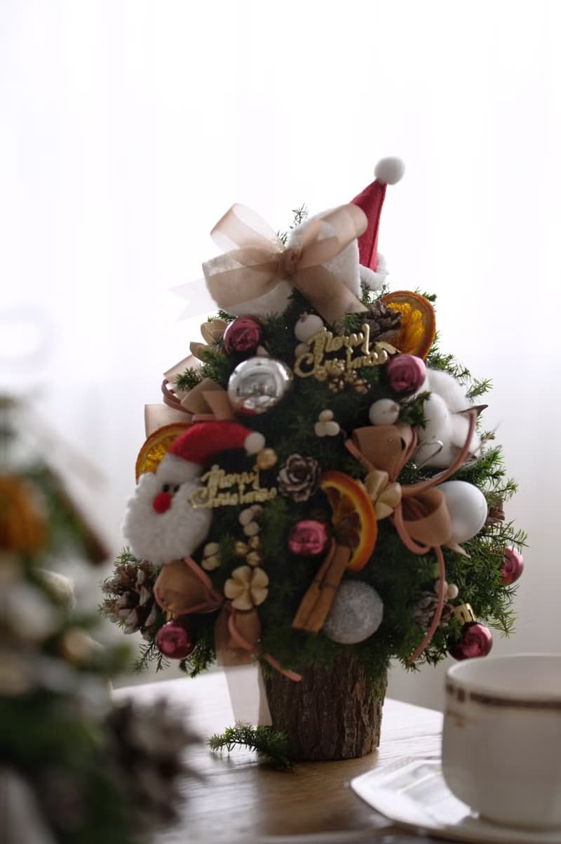 雪松聖誕樹紅色系裝飾 永生聖誕樹 聖誕節裝飾 聖誕禮物 交換禮物