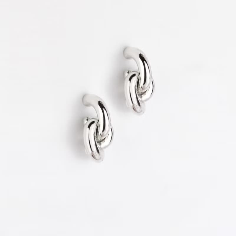 Knot II 純銀耳環