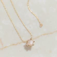 【射手座生日石】太陽石 Sunstone 天然石項鍊 韓國製造