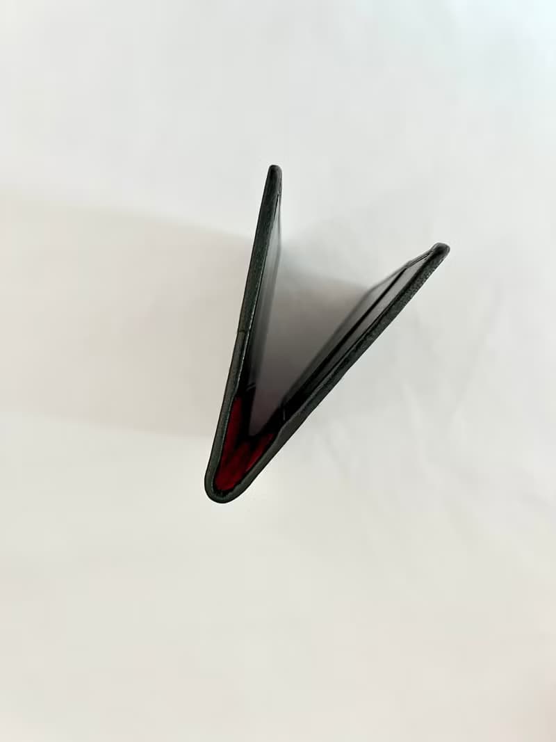 Dior經典車花格紋黑色卡片套小包古董錢包短夾 日出中古二手