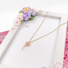 【春日愛戀】韓式裱花相框+水晶花項鍊 | 情人節禮物組