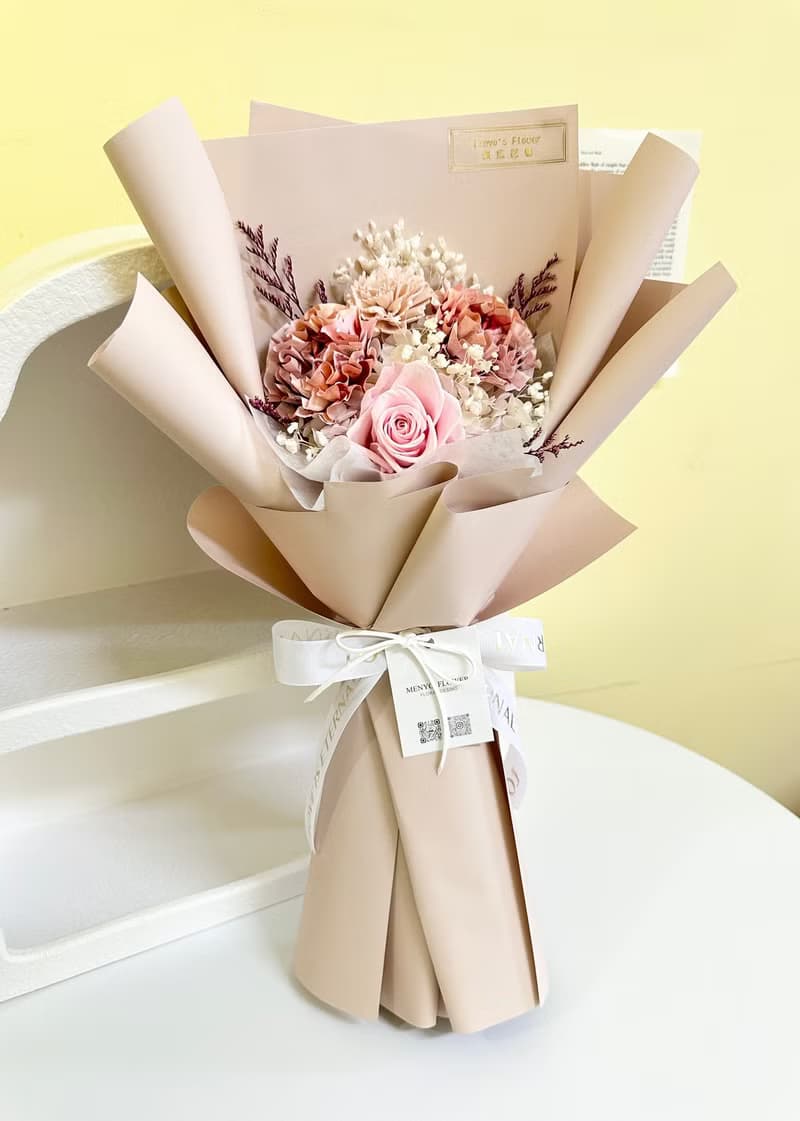 【畢業禮物】康乃馨鈔票花束 售價含現金 永生花束 有錢花束