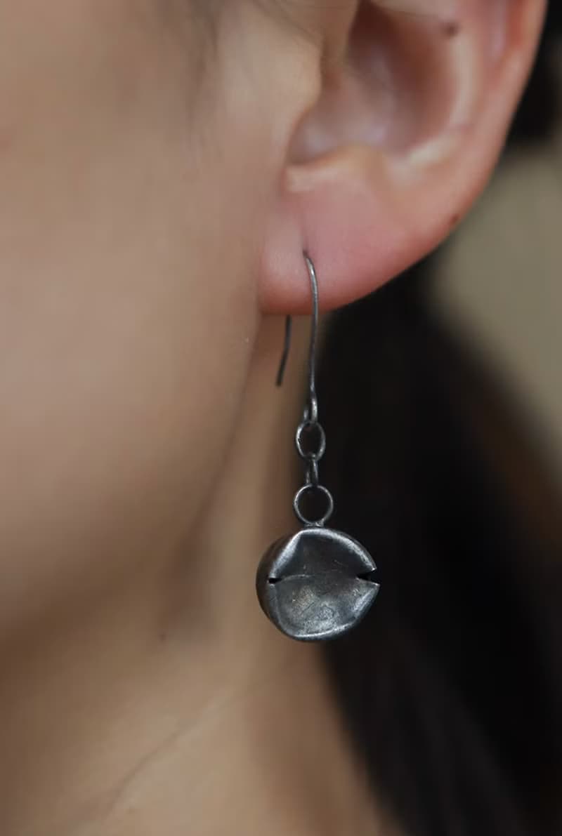 小圓餅 925銀飾品 耳飾/耳墜/耳環