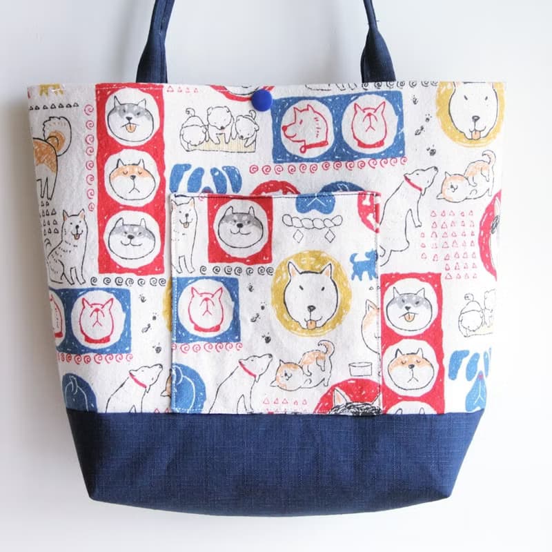 文青風手提袋  忠實的朋友 便利 午餐袋