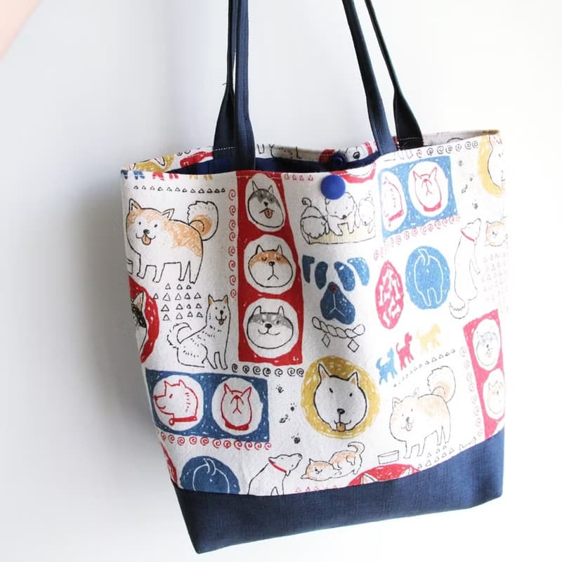 文青風手提袋  忠實的朋友 便利 午餐袋