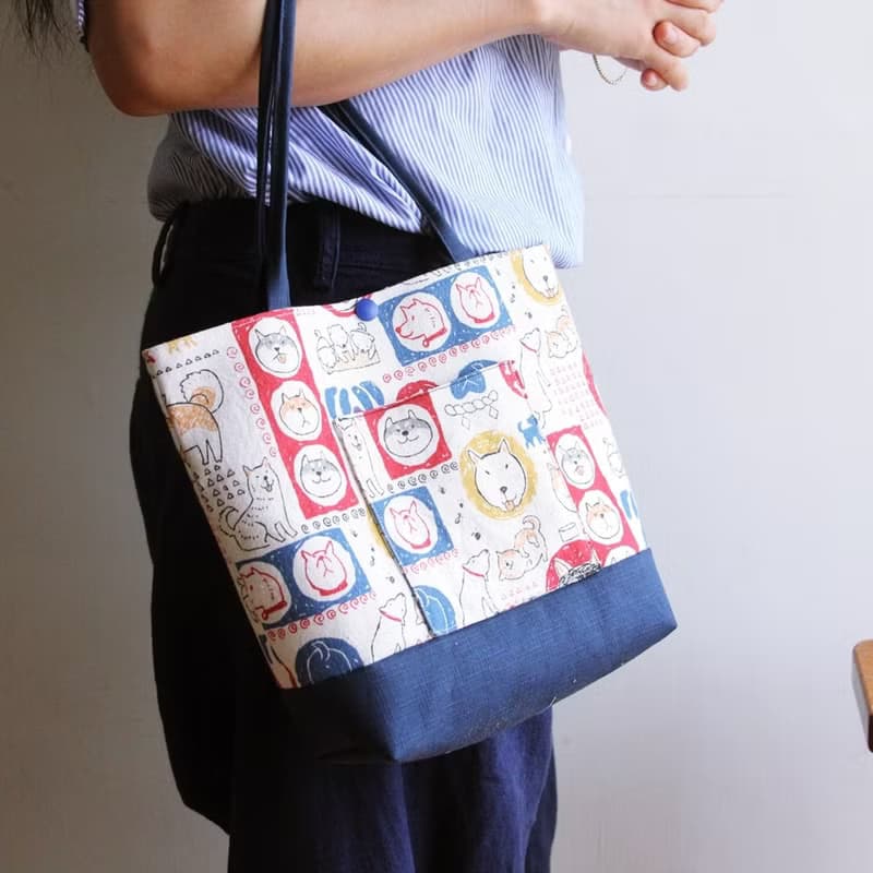 文青風手提袋  忠實的朋友 便利 午餐袋