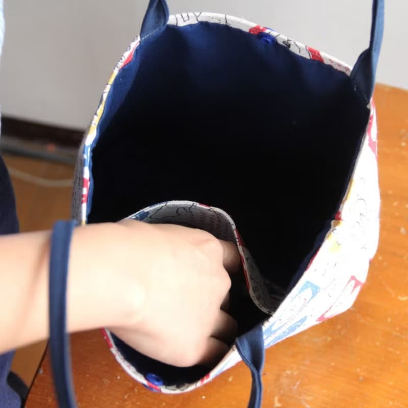 文青風手提袋  忠實的朋友 便利 午餐袋