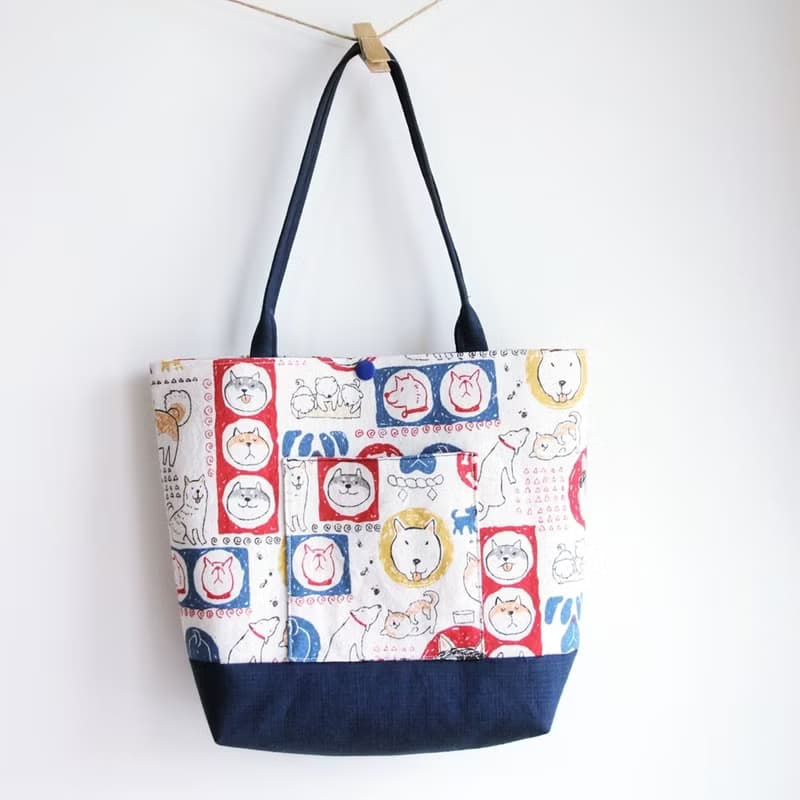 文青風手提袋  忠實的朋友 便利 午餐袋